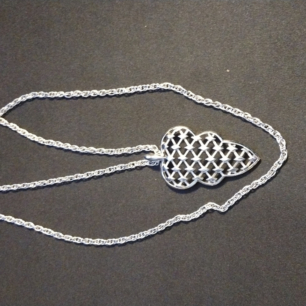 Crown Trifari Beehive Pendant Necklace